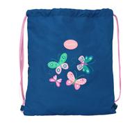 Safta BLACKFIT8 MARIPOSAS - Mochila Saco Plano Grande, Mochila, Ideal para Niños de Diferentes Edades, Cómoda y Versátil, Calidad y Resistencia, 35x40 cm