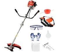 Mochila de 52 cc de 2 tiempos, desbrozadora de gasolina, cortador de cepillo de jardín de gasolina, recortadora de línea de césped, estimulador de césped a gas, inalámbrico, resistente para patio,