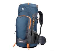 Mochila de 65 L para deportes al aire libre, ideal para camping, senderismo y turismo con correas ajustables para un ajuste personalizado (azul oscuro)
