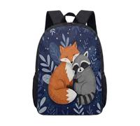 Mochila de acuarela de 17 pulgadas con diseño de ciervo para niños y adolescentes, diseño de flores rosas, 08., L, Minimalista