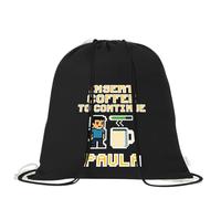 Mochila de algodón orgánico 100% con cordones | Saco multiusos ligero y reutilizable de 38x42 cm | Ideal para adultos y niños | Mochila tipo saco para gimnasio, colegio (Insert coffee to continue)