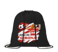 Mochila de algodón orgánico 100% con cordones | Saco multiusos ligero y reutilizable de 38x42 cm | Ideal para adultos y niños Futbol | Mochila tipo saco para gimnasio, colegio (Chica, Girona)