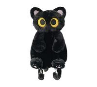 Mochila de animales de felpa - Mochila de gato de dibujos animados difusa, bolsa de relleno suave para niños | Lindo saco de viaje para niñas y niños, mochila de almacenamiento fácil para guardería