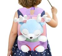 Mochila de Animales de Peluche, Mochila de Felpa Suave para niños, para niños con Juguete Desmontable, Almacenamiento de Mochila, transportador de muñecas Desmontable, Mochila pequeña para
