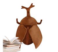 Mochila de animales rellena, bolsa de escarabajos suave, portadores ligeros para niños pequeños, área de viaje, lindo preescolar Satchel | Mochila infantil de guardería para niñas uso diario, beige