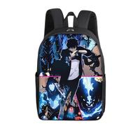 Mochila de anime para niños Solo Leveling, doble compartimento principal, ergonómica y duradera para la escuela y el día a día, Stlye-11, 17Inch