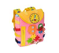 Mochila De Aprendizaje De Fieltro - Kit De Actividades Para Niños Pequeños, Bolsa De Habilidades Preescolares, Juguete Educativo Interactivo | Paquete De Formación Creativa, Conjunto De Desarrollo