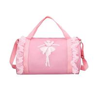 Mochila de baile para niñas, mochila de ballet latino con lonchera, rosa, Talla única