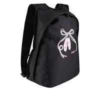 Mochila De Ballet, Mochila De Danza Ballet para Niñas, Bolsa Deportiva con Cremallera para Hombro Niños, Vestido Tutú, Baile Deporte Pequeña A Prueba Agua, Gimnasio Niñas (black sequin dance shoes)
