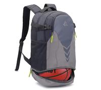 Mochila de baloncesto de 35L con compartimento inferior para balones, bolsa de gran capacidad para material deportivo para jóvenes, niños, niñas, baloncesto, voleibol, fútbol, gimnasia, equipo