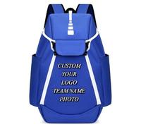 Mochila De Baloncesto Personalizada De Gran Capacidad Logotipo Personalizado Bolsa De Entrenamiento Multifuncional Al Aire Libre Impresión De Números Deportes Baloncesto Bolsa Blue,32 * 23 * 47cm