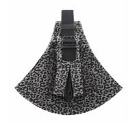 Mochila de bebé ajustable Cinturón de seguridad ergonómico para niños menores de 3 a 48 meses (fondo gris leopardo)