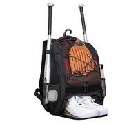 Mochila de béisbol, de béisbol Juvenil, Mochila de softbol Juvenil con Compartimento para Zapatos, Mochila de béisbol Juvenil con Gran Capacidad para Raquetas, Cascos, jóvenes y Despertar