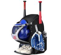 Mochila de béisbol Juvenil: Bolsa para Bate de softbol, Organizador Deportivo Grande, construcción Duradera con Gancho para Cerca Incorporado | Bolsa de murciélago Multifuncional para niños