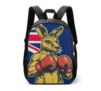 Mochila de boxeo con la bandera de Australia, divertida, para uso diario, bolsa de hombro para mujeres y hombres