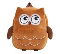 Mochila de búho, mochila escolar suave de búho de dibujos animados, para suministros al aire libre, niños, escuela, niñas, zoológico, actividades de restaurante, aperitivos, juguetes, parque