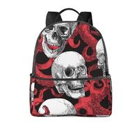 Mochila de calavera de pulpo para mujeres y hombres, Halloween, esqueleto, adolescente, mochila escolar, mochila casual para la universidad, viajes y trabajo