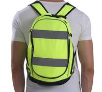 Mochila de ciclismo de alta resistencia - de seguridad reflectante nocturna, impermeable, duradera, de alta visibilidad, ligera, para deportes al aire libre, para correr y senderismo, antirrobo