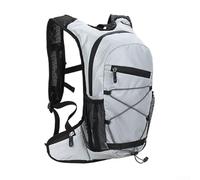 Mochila de ciclismo reflectante impermeable para aventuras al aire libre, mantén tu equipo seco y seguro (gris)