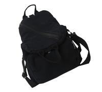 Mochila de Color Sólido Para Mujeres Estilos Japoneses Crossbody Bag Canvas Bandolera Señoras Bolso de Viajero Moda Mochila Escolar Mujeres Bolso Sólido Crossbody Bolsa Lona Mochila Moda, Negro