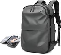 Mochila de compresión al vacío Mochila de compresión al vacío con bomba de vacío, mochila de viaje expandible for hombres y mujeres, bolsa de negocios aprobada por aerolínea, 60L(C-vacuum compression)