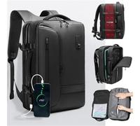 Mochila de compresión al vacío Mochila de compresión al vacío con bomba de vacío, mochila de viaje expandible for hombres y mujeres, bolsa de negocios aprobada por aerolínea, 60L(H-vacuum compression)