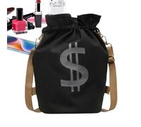 Mochila De Cordón Para Gimnasio,Bolso De Hombro Con Estampado De Dólar | Paquete De Almacenamiento De Papelería | para Deportes Gimnasio Fútbol Natación Playa Escuela Entrenamiento Viaje Hombres Niños