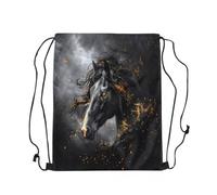 Mochila De Cuerda Caballo Salvaje Guardarla Mochila Gimnasio Unisex Bolsa Deporte para Escuela Playa Acampada 39X46Cm
