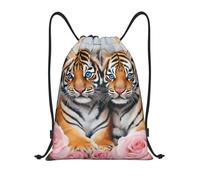 Mochila de Cuerda, Lindo Tigre Bolsas Cordon de Gimnasio Práctico Unisex Bolsa de Deporte para Adulto Hombre Nadar 36X42cm