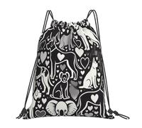 Mochila De Cuerdas Golden Retriever, Perro Pastor, Pug, Koala Unisex Gymsack Guardarla Bolsa Deporte para Mujer Acampada Escuela 39X46Cm