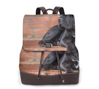 Mochila de cuero para mujer, mochila de día para mujer, mochila escolar de moda, bolsos de viaje, Cane Corso Perros Grandes Negros Mascotas