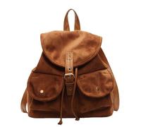 Mochila de cuero vintage informal para la escuela, práctica bolsa universitaria, mochila grande casual para uso diario y viajes, Bn