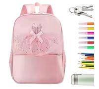 Mochila de danza de ballet para adolescentes, mochila de ballet para niños pequeños, mochilas escolares de princesas, bonita mochila de ballet, vestido tutú, bolsa de baile para zapatillas de ballet y