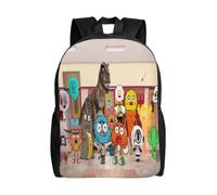 Mochila de El asombroso mundo de Gumball, linda mochila de anime de gran capacidad, multifunción, ligera