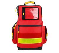 Mochila de emergencia grande rojo nailon 480 x 400 x 200 mm vacía