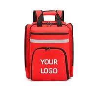 Mochila De Emergencia Impermeable Personalizada con Logotipo Impreso Mochila De Emergencia Médica Bolsa De Rescate Red,15 Inches