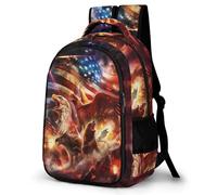 Mochila de Escuela Águila And Oso Chico 13-16 Años Bolsa Escolar Estampado Pájaro Chica Curso 1-3 Mochila Secundaria, Backpack Ligera Resistente para Viaje y Ocio Clases y Salidas