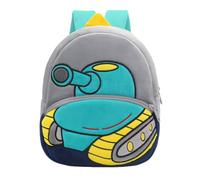 Mochila de felpa con diseño de camión de bomberos, ligera, plegable, 20 cm, mochila de camping de poliéster con cremallera, ideal para viajes al aire libre y mochilas para niñas 12, gris oscuro, 26