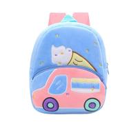 Mochila de felpa con diseño de camión de bomberos, ligera, plegable, 20 cm, mochila de camping de poliéster con cremallera, ideal para viajes al aire libre y mochilas para niñas 12, Rosa., 26