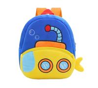 Mochila de felpa con diseño de camión de bomberos, ligera, plegable, 20 cm, mochila de camping de poliéster con cremallera, ideal para viajes al aire libre y mochilas para niñas 12, azul oscuro, 26