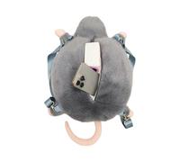 Mochila De Felpa - Felpa, 31x21cm/12x8.3in Para Niños Diseño DeRatón De Dibujos Animados | Personaje Animal Ligero Y Lindo, Mochila Escolar Rellena Para Niños, Niñas, Viajes, Guardería, Playa,