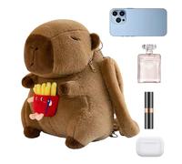 Mochila de Felpa | Suave para Libros, Mochila de Felpa Capybara - para niños y niñas, cumpleaños, Viajes, Escuela, Camping, Picnic