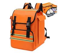 Mochila De Fuego De Tela Oxford De Gran Capacidad 35x20x44 Cm Mochila De Escuela De Fuego Bolsas De Escuela Naranja Con Compartimentos Bolsas De Seguridad Al Aire Libre Con Granja