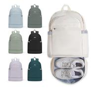 Mochila De Gimnasia Para Mujer Con Compartimento Para Zapatos Y Bolsillo Húmedo Mochila De Transporte Plegable Mochila Grande De Viaje Para Portátil Mochila Impermeable Bolsa De Gimnasia Natación Yoga