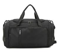 Mochila de Gimnasio con Compartimento for Zapatos, petate Deportivo for el Fin de Semana, seco, húmedo, Separado for Viajes de natación y Yoga(Noir)