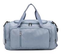 Mochila de Gimnasio con Compartimento for Zapatos, petate Deportivo for el Fin de Semana, seco, húmedo, Separado for Viajes de natación y Yoga(BLU)