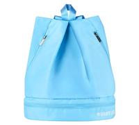 Mochila de golf impermeable con cremallera exterior para deporte vacaciones gimnasio bolsa grande golf zapatos bolsas con bolsillos de bolsillo al aire libre bolsa de viaje, azul celeste, Talla única