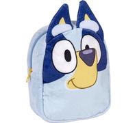 Mochila de Guardería de Bluey - Color Azul - 18x22x8 cm - Fabricada en Poliéster - Mochila Pequeña Tipo Peluche - Cierre de Cremallera y Asas Regulab