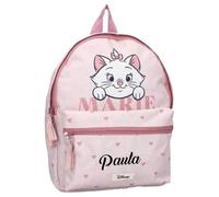 Mochila de guardería Disney para niña y niño, personalizada, con nombre, pequeña mochila infantil, 2 compartimentos, Aristocats, 31 x 23 x 8 cm