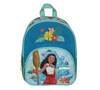 Mochila de guardería Disney Vaiana para niña - Personalizada con nombre - Mochila para niña con bolsillo delantero - 2 compartimentos, Mochila infantil - Vaiana, 25.5 x 30.5 x 10 cm